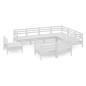 vidaXL 9-tlg. Garten-Lounge-Set Massivholz Kiefer Weiß vidaXL 9-tlg. Garten-Lounge-Set Massivholz Kiefer Weiß