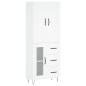 vidaXL Highboard Weiß 69,5x34x180 cm Holzwerkstoff vidaXL Highboard Weiß 69,5x34x180 cm Holzwerkstoff