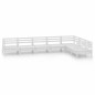 vidaXL 7-tlg. Garten-Lounge-Set Massivholz Kiefer Weiß vidaXL 7-tlg. Garten-Lounge-Set Massivholz Kiefer Weiß