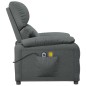 vidaXL Massagesessel mit Aufstehhilfe Dunkelgrau Stoff vidaXL Massagesessel mit Aufstehhilfe Dunkelgrau Stoff