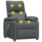 vidaXL Massagesessel mit Aufstehhilfe Dunkelgrau Stoff vidaXL Massagesessel mit Aufstehhilfe Dunkelgrau Stoff