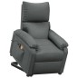 vidaXL Massagesessel mit Aufstehhilfe Dunkelgrau Stoff vidaXL Massagesessel mit Aufstehhilfe Dunkelgrau Stoff