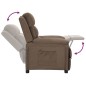 vidaXL Relaxsessel Taupe Stoff vidaXL Relaxsessel Taupe Stoff