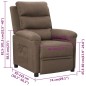 vidaXL Relaxsessel Taupe Stoff vidaXL Relaxsessel Taupe Stoff