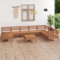 vidaXL 9-tlg. Garten-Lounge-Set Massivholz Kiefer Honigbraun vidaXL 9-tlg. Garten-Lounge-Set Massivholz Kiefer Honigbraun