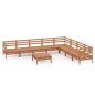 vidaXL 9-tlg. Garten-Lounge-Set Massivholz Kiefer Honigbraun vidaXL 9-tlg. Garten-Lounge-Set Massivholz Kiefer Honigbraun
