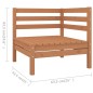 vidaXL 8-tlg. Garten-Lounge-Set Massivholz Kiefer Honigbraun vidaXL 8-tlg. Garten-Lounge-Set Massivholz Kiefer Honigbraun