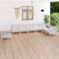 vidaXL 8-tlg. Garten-Lounge-Set Massivholz Kiefer Weiß vidaXL 8-tlg. Garten-Lounge-Set Massivholz Kiefer Weiß
