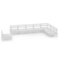 vidaXL 8-tlg. Garten-Lounge-Set Massivholz Kiefer Weiß vidaXL 8-tlg. Garten-Lounge-Set Massivholz Kiefer Weiß