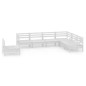 vidaXL 7-tlg. Garten-Lounge-Set Massivholz Kiefer Weiß vidaXL 7-tlg. Garten-Lounge-Set Massivholz Kiefer Weiß