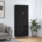 vidaXL Highboard Schwarz 69,5x34x180 cm Holzwerkstoff vidaXL Highboard Schwarz 69,5x34x180 cm Holzwerkstoff