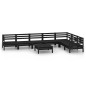 vidaXL 8-tlg. Garten-Lounge-Set Massivholz Kiefer Schwarz vidaXL 8-tlg. Garten-Lounge-Set Massivholz Kiefer Schwarz