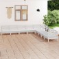 vidaXL 9-tlg. Garten-Lounge-Set Massivholz Kiefer Weiß vidaXL 9-tlg. Garten-Lounge-Set Massivholz Kiefer Weiß