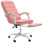 vidaXL Bürostuhl mit Liegefunktion Rosa Kunstleder vidaXL Bürostuhl mit Liegefunktion Rosa Kunstleder