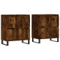 Sideboards 2 Stk. Räuchereiche Holzwerkstoff Sideboards 2 Stk. Räuchereiche Holzwerkstoff