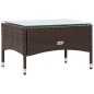 vidaXL 4-tlg. Garten-Lounge-Set mit Auflagen Poly Rattan Braun vidaXL 4-tlg. Garten-Lounge-Set mit Auflagen Poly Rattan Braun