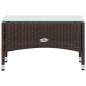 vidaXL 4-tlg. Garten-Lounge-Set mit Auflagen Poly Rattan Braun vidaXL 4-tlg. Garten-Lounge-Set mit Auflagen Poly Rattan Braun