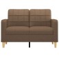 vidaXL 2-Sitzer-Sofa Braun 120 cm Stoff vidaXL 2-Sitzer-Sofa Braun 120 cm Stoff