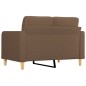 vidaXL 2-Sitzer-Sofa Braun 120 cm Stoff vidaXL 2-Sitzer-Sofa Braun 120 cm Stoff