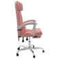 vidaXL Bürostuhl mit Liegefunktion Rosa Kunstleder vidaXL Bürostuhl mit Liegefunktion Rosa Kunstleder