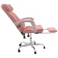 vidaXL Bürostuhl mit Liegefunktion Rosa Kunstleder vidaXL Bürostuhl mit Liegefunktion Rosa Kunstleder