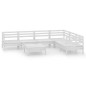vidaXL 7-tlg. Garten-Lounge-Set Massivholz Kiefer Weiß vidaXL 7-tlg. Garten-Lounge-Set Massivholz Kiefer Weiß
