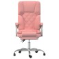 vidaXL Bürostuhl mit Massagefunktion Rosa Kunstleder vidaXL Bürostuhl mit Massagefunktion Rosa Kunstleder