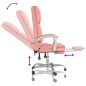 vidaXL Bürostuhl mit Massagefunktion Rosa Kunstleder vidaXL Bürostuhl mit Massagefunktion Rosa Kunstleder