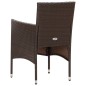 vidaXL 4-tlg. Garten-Lounge-Set mit Auflagen Poly Rattan Braun vidaXL 4-tlg. Garten-Lounge-Set mit Auflagen Poly Rattan Braun