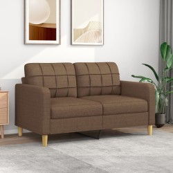 vidaXL 2-Sitzer-Sofa Braun 140 cm Stoff