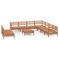vidaXL 10-tlg. Garten-Lounge-Set Massivholz Kiefer Honigbraun vidaXL 10-tlg. Garten-Lounge-Set Massivholz Kiefer Honigbraun