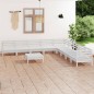 vidaXL 10-tlg. Garten-Lounge-Set Massivholz Kiefer Weiß vidaXL 10-tlg. Garten-Lounge-Set Massivholz Kiefer Weiß