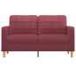 vidaXL 2-Sitzer-Sofa Weinrot 140 cm Stoff vidaXL 2-Sitzer-Sofa Weinrot 140 cm Stoff