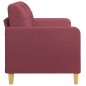 vidaXL 2-Sitzer-Sofa Weinrot 140 cm Stoff vidaXL 2-Sitzer-Sofa Weinrot 140 cm Stoff