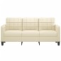 vidaXL 3-Sitzer-Sofa Creme 180 cm Kunstleder vidaXL 3-Sitzer-Sofa Creme 180 cm Kunstleder
