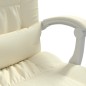 vidaXL Bürostuhl mit Massagefunktion Creme Kunstleder vidaXL Bürostuhl mit Massagefunktion Creme Kunstleder