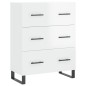 vidaXL Highboard Hochglanz-Weiß 69,5x34x180 cm Holzwerkstoff vidaXL Highboard Hochglanz-Weiß 69,5x34x180 cm Holzwerkstoff