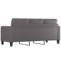 vidaXL 3-Sitzer-Sofa Grau 180 cm Kunstleder vidaXL 3-Sitzer-Sofa Grau 180 cm Kunstleder