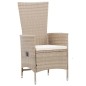 vidaXL 7-tlg. Garten-Essgruppe mit Auflagen Poly Rattan Beige vidaXL 7-tlg. Garten-Essgruppe mit Auflagen Poly Rattan Beige