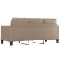 vidaXL 3-Sitzer-Sofa Cappuccino-Braun 180 cm Kunstleder vidaXL 3-Sitzer-Sofa Cappuccino-Braun 180 cm Kunstleder