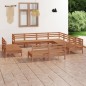 vidaXL 11-tlg. Garten-Lounge-Set Massivholz Kiefer Honigbraun vidaXL 11-tlg. Garten-Lounge-Set Massivholz Kiefer Honigbraun