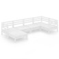 vidaXL 6-tlg. Garten-Lounge-Set Massivholz Kiefer Weiß vidaXL 6-tlg. Garten-Lounge-Set Massivholz Kiefer Weiß