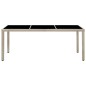 vidaXL 9-tlg. Garten-Essgruppe mit Auflagen Poly Rattan Beige vidaXL 9-tlg. Garten-Essgruppe mit Auflagen Poly Rattan Beige