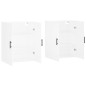 vidaXL Wandschränke 2 Stk. Weiß 69,5x34x90 cm vidaXL Wandschränke 2 Stk. Weiß 69,5x34x90 cm