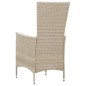 vidaXL 9-tlg. Garten-Essgruppe mit Auflagen Poly Rattan Beige vidaXL 9-tlg. Garten-Essgruppe mit Auflagen Poly Rattan Beige