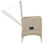 vidaXL 9-tlg. Garten-Essgruppe mit Auflagen Poly Rattan Beige vidaXL 9-tlg. Garten-Essgruppe mit Auflagen Poly Rattan Beige