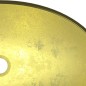 vidaXL Waschbecken Hartglas 54,5x35x15,5 cm Golden vidaXL Waschbecken Hartglas 54,5x35x15,5 cm Golden