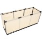 vidaXL Aufbewahrungsbox Creme 105x34,5x45 cm Stoff vidaXL Aufbewahrungsbox Creme 105x34,5x45 cm Stoff