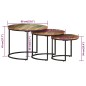 vidaXL Satztische 3 Stk. Altholz Massiv vidaXL Satztische 3 Stk. Altholz Massiv