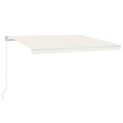 vidaXL Gelenkarmmarkise Einziehbar 400x350 cm Creme